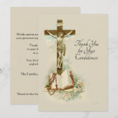 condoleances bedankkaart (Voorkant / Achterkant)