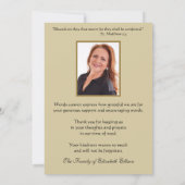 condoleances bedankkaart (Achterkant)