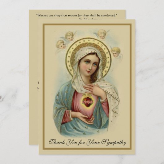 condoleances bedankkaart (Voorkant / Achterkant)