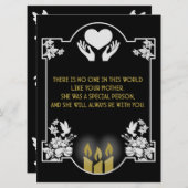 Condoleances Bericht Moeder (Voorkant / Achterkant)