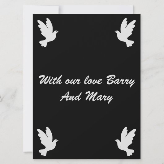 Condoleances Bericht Moeder (Achterkant)