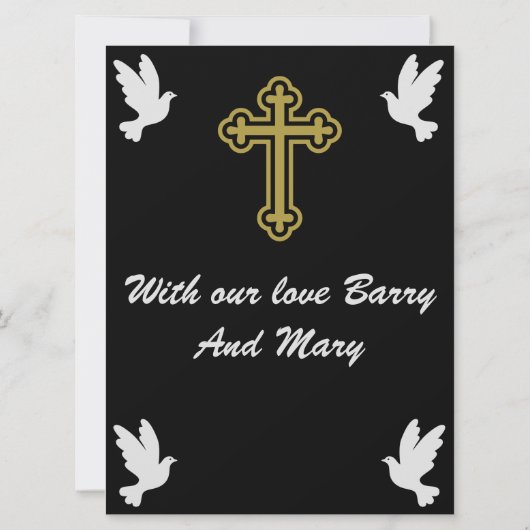 Condoleances Bericht Moeder (Achterkant)