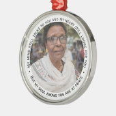 Condoleances Foto Memorial Herdenking Aandenken Aa Metalen Ornament (Links)