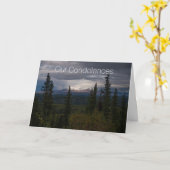 Condoleances in uw tijd van rouw Sympathie Scenic Kaart (Gele Bloem)