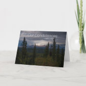 Condoleances in uw tijd van rouw Sympathie Scenic Kaart (Voorkant)