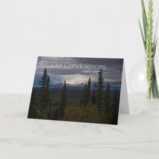 Condoleances in uw tijd van rouw Sympathie Scenic Kaart (Voorkant)