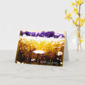 Condoleances met sympathie Prachtige Daisies Art Kaart (Gele Bloem)