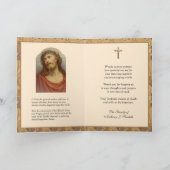 condoléances sympathie dank u katholieke Jezus Bedankkaart (Binnen)