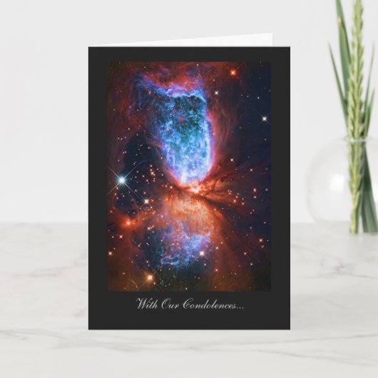 condoleances, sympathie, verdriet - Cygnus, zwaan Kaart (Voorkant)