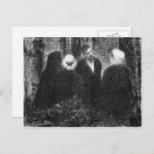 condoleances van Georges Seurat Briefkaart (Voorkant / Achterkant)