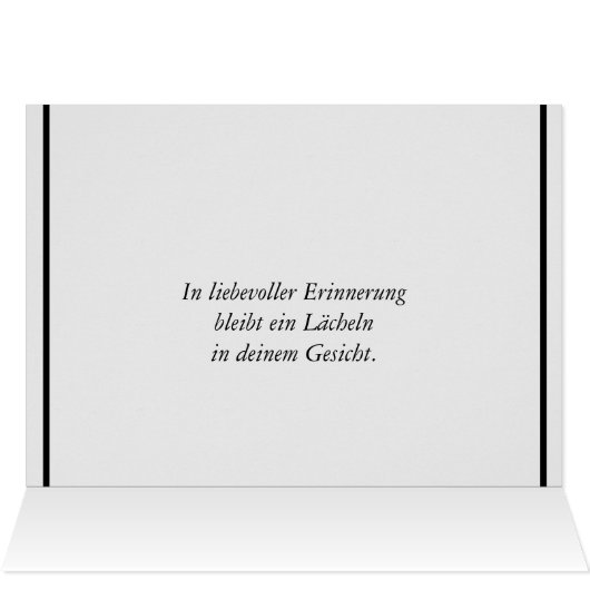 condoleances voor zwart en wit (Binnen Horizontaal (Boven))