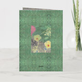 Condolence Floral Kaart (Achterkant)