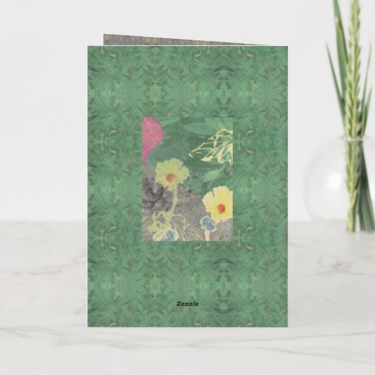 Condolence Floral Kaart (Achterkant)