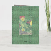 Condolence Floral Kaart (Achterkant)