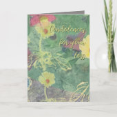 Condolence Floral Kaart (Voorkant)