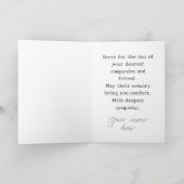 Condolence voor huisdieren kaart (Binnen)