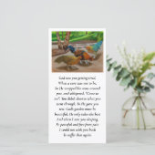 Condolences Blessing Purple, Blue, Orange Prayer (Staand voorkant)