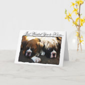 Condolences Boxer puppies wenskaart Kaart (Gele Bloem)