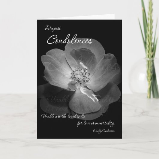 Condolences - Immortality Kaart (Voorkant)