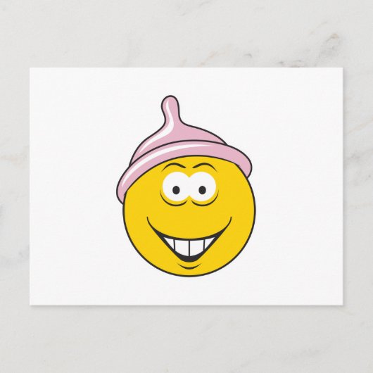 Condom Face Briefkaart (Voorkant)