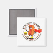 Condom Legend Inappropriate Funny 90s Retro T Funn Magneet (Voorkant / Achterkant)