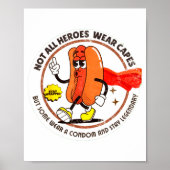 Condom Legend Inappropriate Funny 90s Retro T Funn Poster (Voorkant)