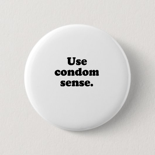 CONDOM SENSE GEBRUIKEN RONDE BUTTON 5,7 CM (Voorkant)