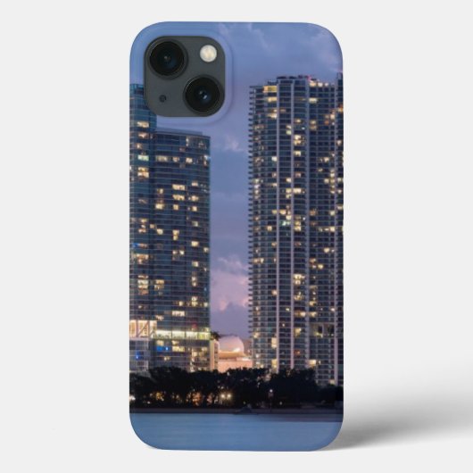 Condominiumtorens aan de waterfront in Miami Case-Mate iPhone Case (Achterkant)