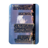 Condominiumtorens aan de waterfront in Miami Magneet (Verticaal)