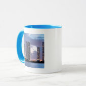 Condominiumtorens aan de waterfront in Miami Mok (Voorkant links)