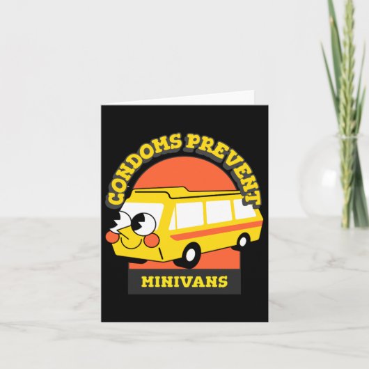 Condoms Prevent Minivans Funny  Kaart (Voorkant)