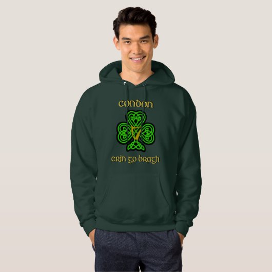 Condon Irish Hoodie with Celtic Knot (Voorkant volledig)