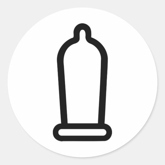 condoom ronde sticker (Voorkant)