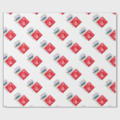 Condooms op witte achtergrond cadeaupapier (Vlak)
