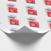 Condooms op witte achtergrond cadeaupapier (Hoek)