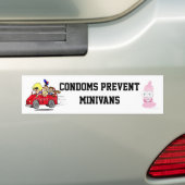 Condooms Prevent MiniVans Bumpersticker (Op auto)