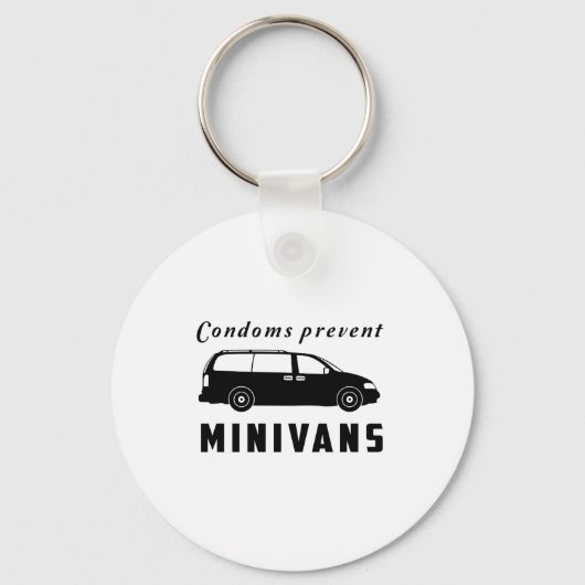 Condooms Prevent Minivans Sleutelhanger (Voorkant)