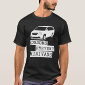 Condooms Prevent Minivans T-shirt (Voorkant)