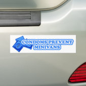 Condooms Voorkomen Minibusjes Bumpersticker (Op auto)