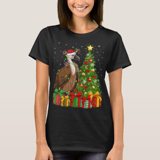 Condor Bird Lover Xmas Holiday Santa Condor Christ T-shirt (Voorkant)