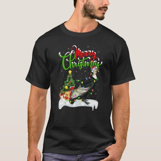 Condor Bird Xmas Decorations Santa Condor Christm T-shirt (Voorkant)