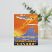 Condor ~ Brazillian Air Service Briefkaart (Staand voorkant)