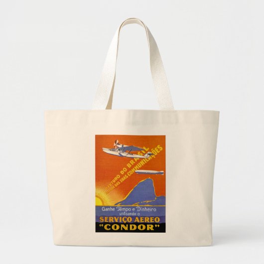 Condor ~ Brazillian Air Service Grote Tote Bag (Voorkant)