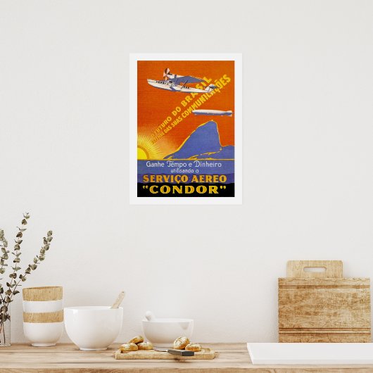 Condor ~ Brazillian Air Service Poster (Keuken)