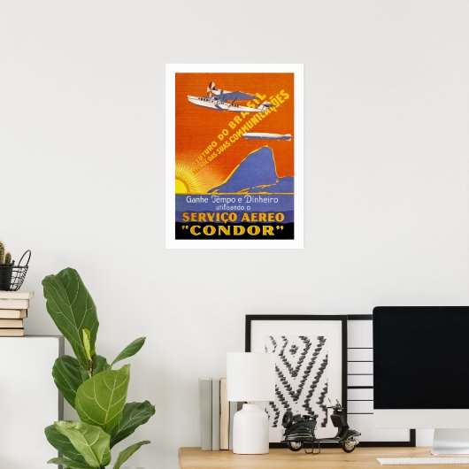 Condor ~ Brazillian Air Service Poster (Thuiskantoor)