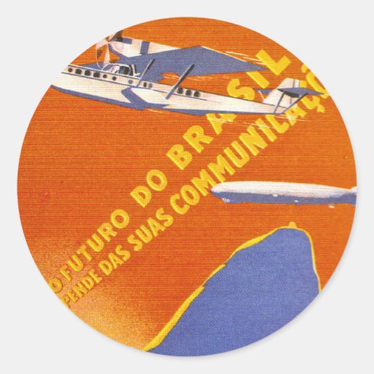 Condor ~ Brazillian Air Service Ronde Sticker (Voorkant)