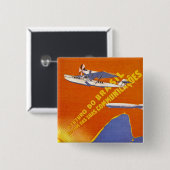 Condor ~ Brazillian Air Service Vierkante Button 5,1 Cm (Voorkant /achterkant)