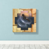 Condor - Canvas Wrap Muurkunst Afdruk (Insitu (Houten vloer))