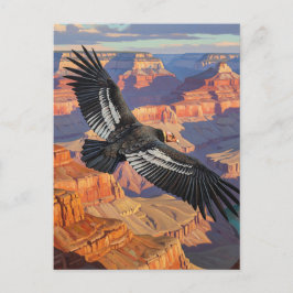 Condor in het Grand Canyon National Park Briefkaart