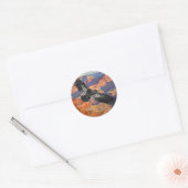 Condor in het Grand Canyon National Park Ronde Sticker (Envelop)